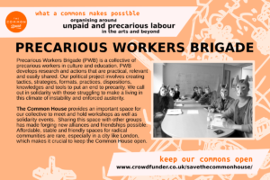 Precarious Workers Brigade - organising around unpaid and precarious labour in the arts and beyond