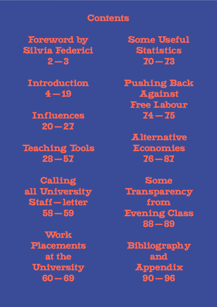 Training for Exploitation Contents Page