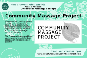 Community Massage Project - affordable communal massage therapy
